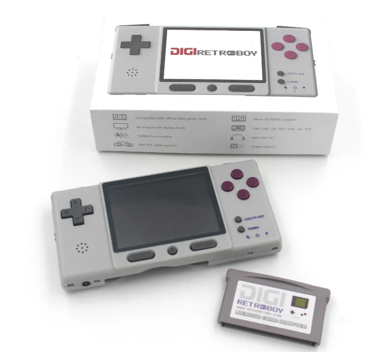 Ретро Мини Портативный игровой плеер DIGIRETRO мальчик портативная видео игровая консоль для GBA/GBC поддержка официальных GBA игровых карт - Цвет: gray
