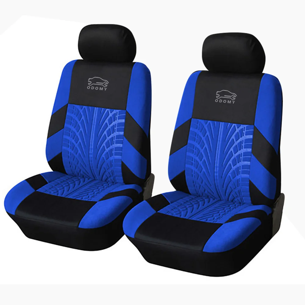 ODOMY Роскошные автомобильные чехлы для сидений Универсальный Авто полиэстер ткань протектор сиденья для автомобиля