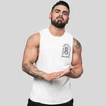 Стиль, без рукавов, спортивный мужской жилет для бега, майка без рукавов, Мужская свободная майка для фитнеса для мужчин