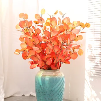 

Artificial Plant France Eucalyptus Money Leaf Wedding Home Decoration Simulated Green Plants Imitation Flowers