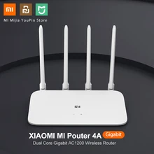 Xiaomi Mi 4A маршрутизатор Gigabit Edition 2,4 ГГц+ 5 ГГц Wi-Fi 16 Мб rom+ 128 Мб DDR3 с высоким коэффициентом усиления 4 антенны дистанционное управление Поддержка IPv6 приложение