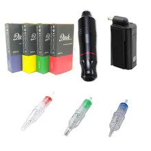 Qink ручка для тату комплект беспроводной блок питания DC картридж иглы революции RS/RL/RM/M1 постоянный Макияж набор инструментов