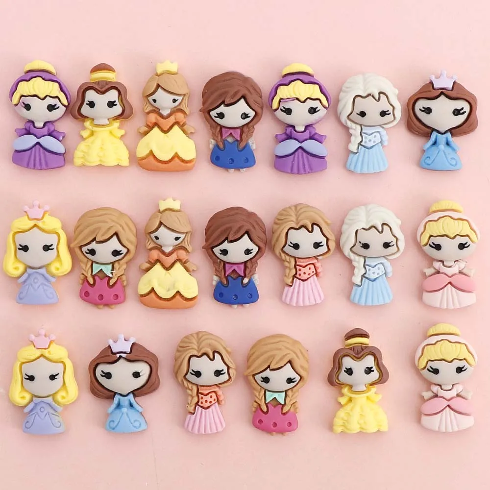 10 шт. смешанный стиль Kawaii красочная девушка из смолы кабошоны для скрапбукинга DIY Декор для волос Одежда Diy Аксессуары - Цвет: mix style