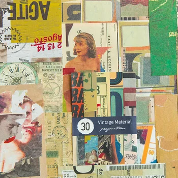 

31 Pcs/set Vintage Memo Pad Retro 17.18.19.20th Century Motifs Memo Sheets Diary Journal Decorative Paper Scrapbooking