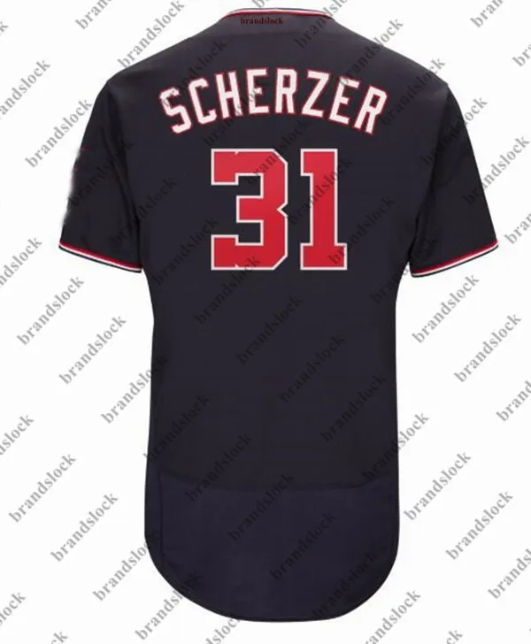 Оранжевый Новинка года. Мужские бейсбольные майки Scherzer 31 Цвета: белый, красный, темно-синий - Цвет: Оранжевый