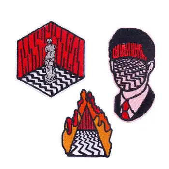 

Twin Peaks Patch Embriodered Patches For Clothing Movie Badge Punk Rock Patches On Clothes Iron On Patches For Clothes Appliques