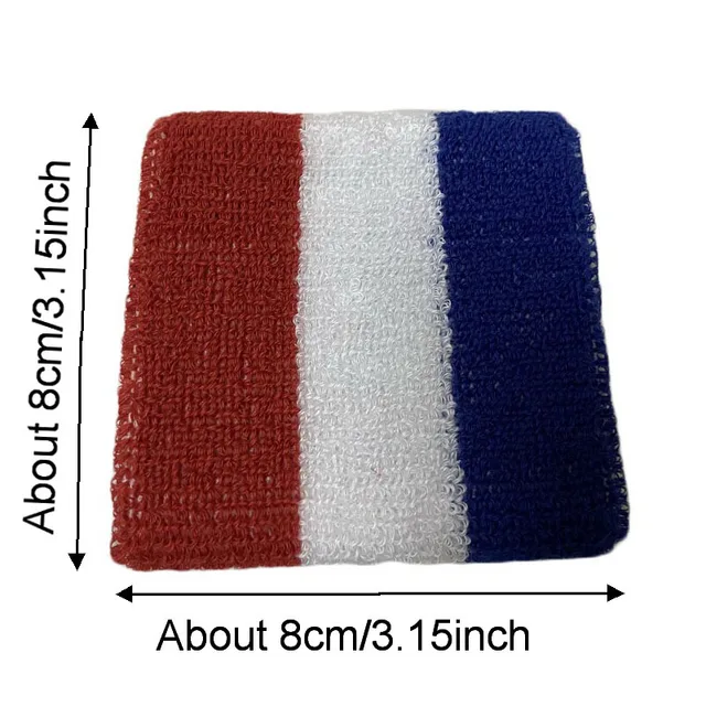 1Pcs Striped Tennis Wristband Sports Wrist Brace Wrap Basketball Towel Cotton Sweatband For Running Fitness Wrist Guard Protect 4