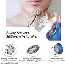 2 в 1 Магнитная электробритва Мини Портативный тип-c USB Водонепроницаемая бритва длительного пользования V9-Drop