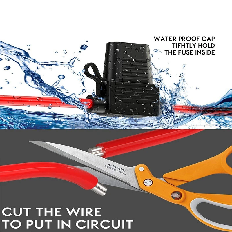 Встроенный держатель предохранителя ATC/ATO Add-a-circuit держатель предохранителя автомобиля 10 пакет плавкий предохранитель адаптер 16 Калибр 20AMP лезвие автомобильный держатель предохранителя Wa