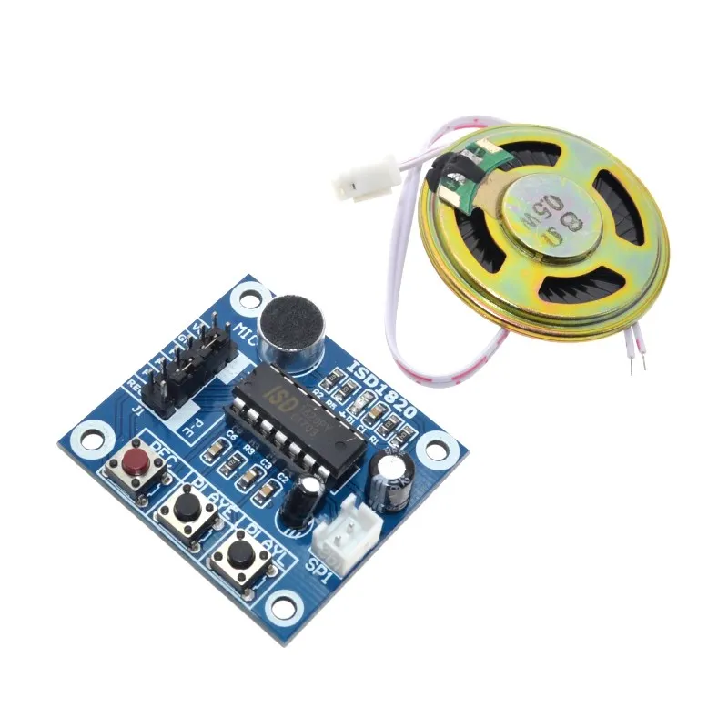 ISD1820 модуль записи голоса Модуль голосового доска telediphone модуль доска с микрофонами+ громкоговоритель для arduino