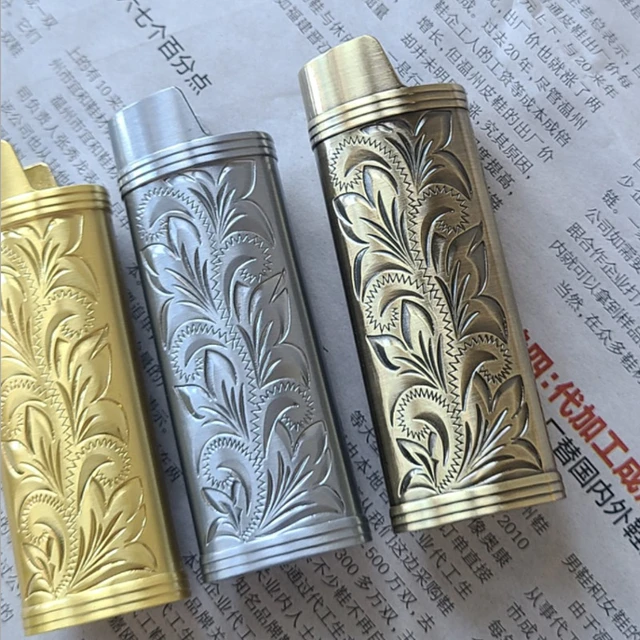 Fashion Mini Size J5 Lighter Case Metal Bottle Opener Mini Bic Lighters  Sleeve Hold For 6mm Lighter Cover Shell For Bic J5