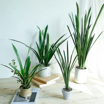 

Artificial Plants Cymbidium Leaf Home Garden Decoration Accessories Shop Studio Decor Tabletop Plants Wedding Decorative Leaves