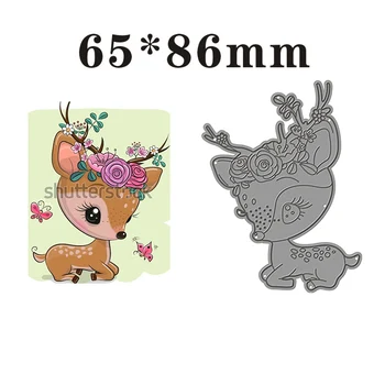 

2020 Hot New Die Cut lawn Rose fawn Metal Cutting Dies Background Foil and Craft Scrapbooking For Card Making Stencils no stamps