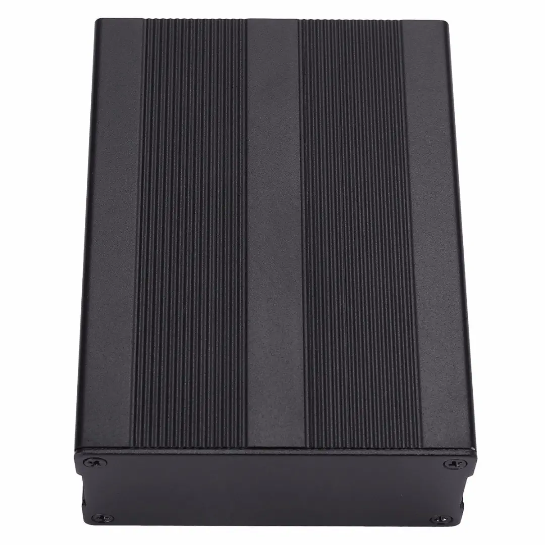 New 100x76x35mm Black Extruded Aluminum Case Aluminum Enclosures PCB Instrument Electronic Project Box Case