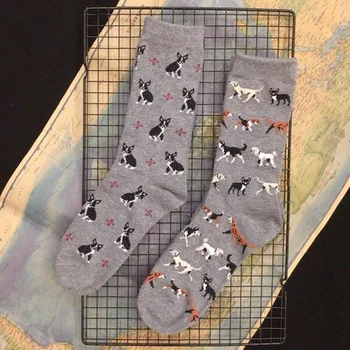 

Adult Crew Cotton Gray Socks Poodle Border Collie Shepherd GRAND ANGLO Pup Puppy Good Dog Doggy Dogs OFFICIAL Original Design