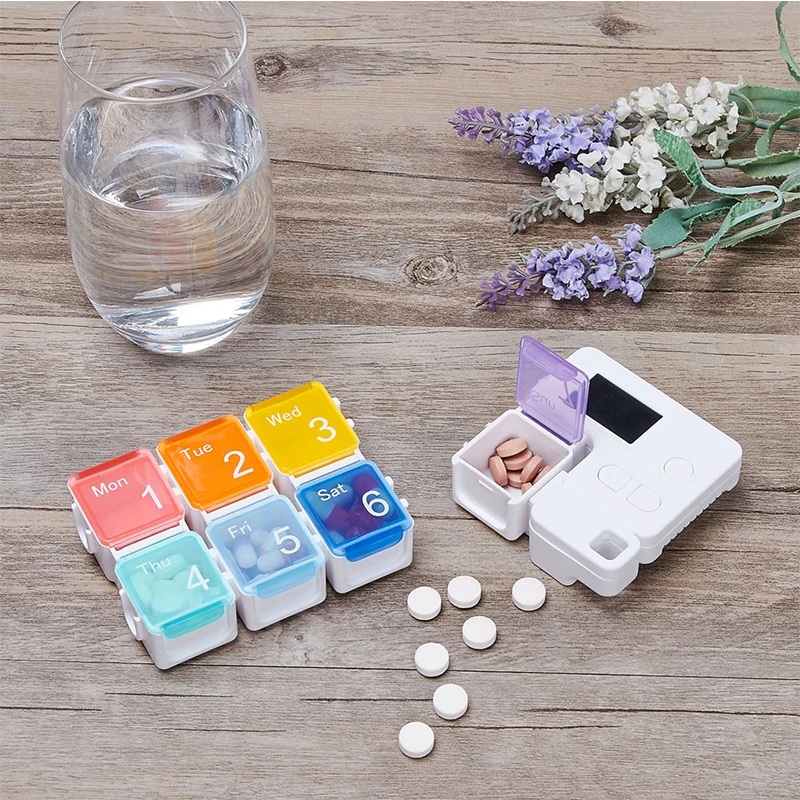 7 дней коробка для таблеток умная хранения электронная напоминания о времени