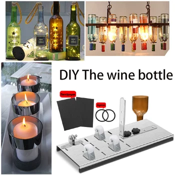 

1 Set Glass Bottle Cutter Cutting Thickness 2-10mm Stainless Steel Better Cutting Control Create Glass Sculptures HKS99