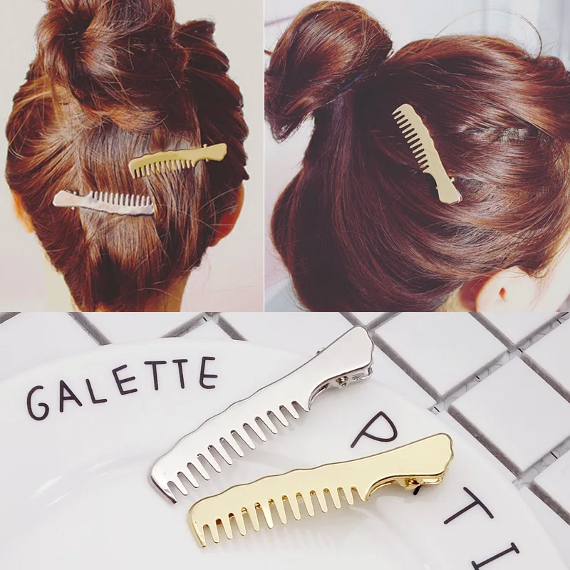 

Fashion Women Girl Slip Comb Hairpin Korean Jewelry Metal Duckbill Clip Small Clip Hairpin Hair Clip Hair Accessories