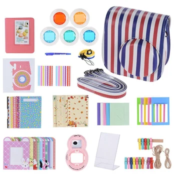 

IG-14 in 1 Accessory Kit for Fujifilm Instax Mini 8/8 + / 8S with Case for Portable Camera Waterproof Case for Camera Protects Y