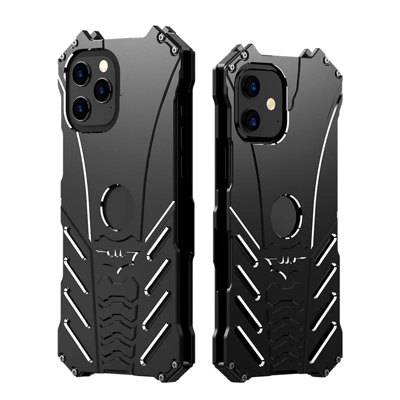 Противоударный чехол-накладка для iPhone 12 Pro Max с логотипом Mini Bat из алюминиевого