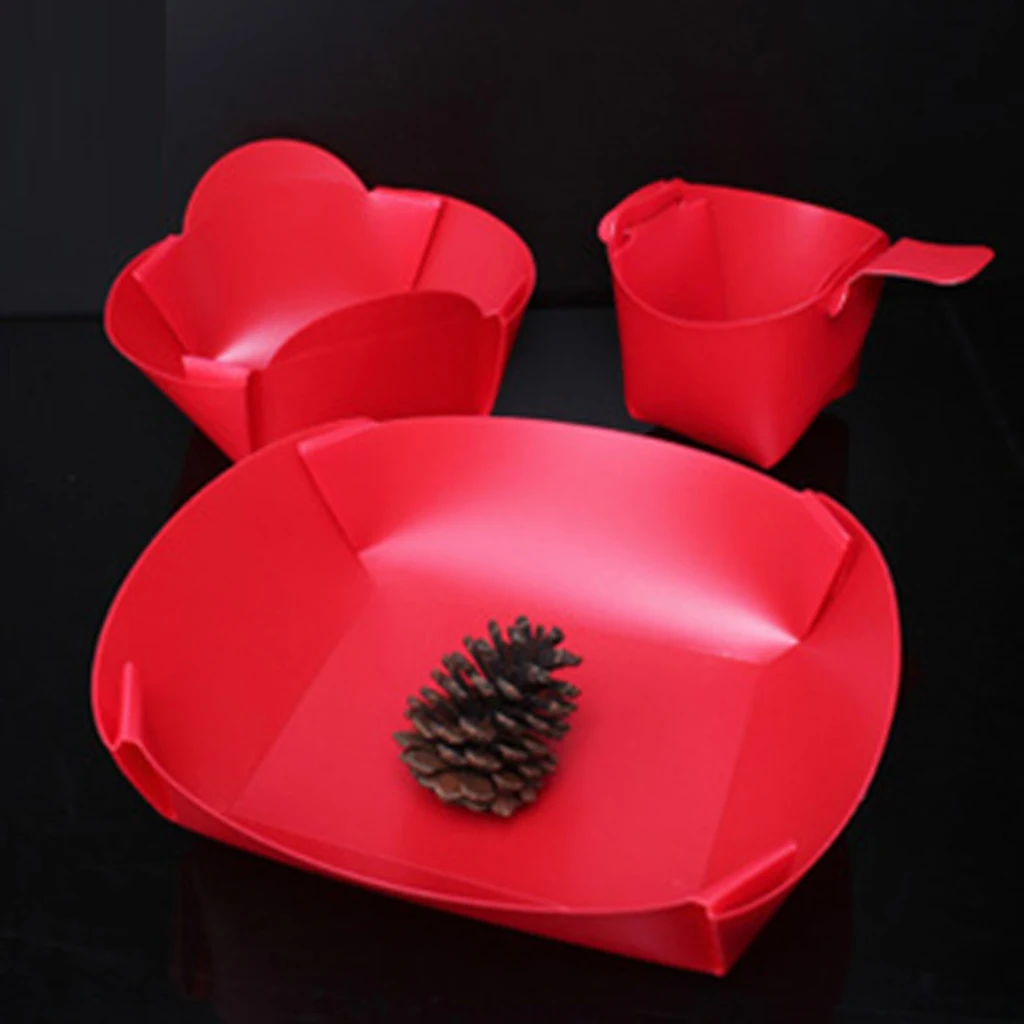 Foldable Camping Dinnerware Set Bowl Dish Cup Travel Kit Picnic Tableware Picnic Tableware Campingware Travel Cutlery