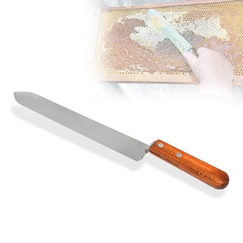 

honey knife Scraper Stainless Steel Beekeeping Tools Bee Hive Scraper Knife Apiculture Wooden handle Take Honey Equipment
