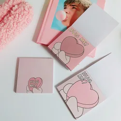 Kawaii – autocollants de Notes d'amour, en papier, déchirables, pour planificateur, étudiant, papeterie 