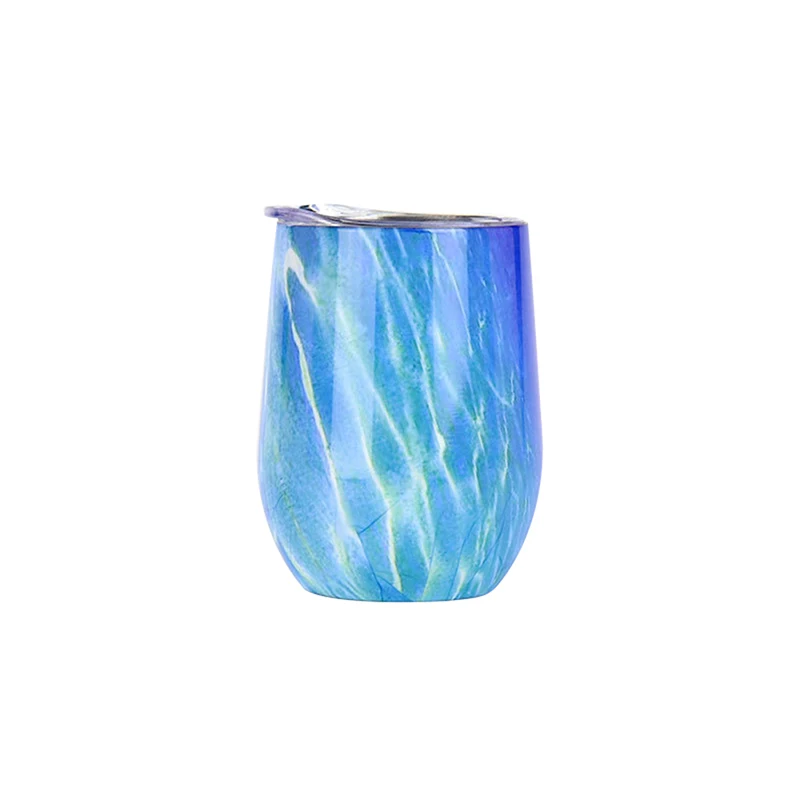 Креативная чашка для воды 304 кружка из нержавеющей стали с вакуумной изоляцией винный стакан портативная кофейная чашка с крышкой для путешествий - Цвет: LV0396A4