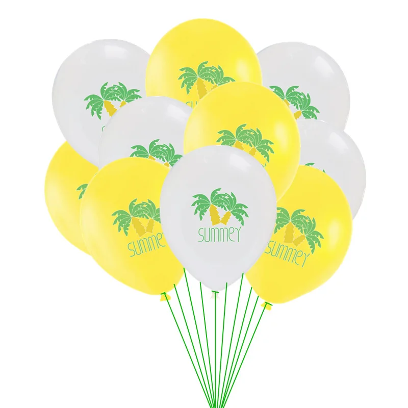 10 шт. Лето; мороженое очки листья шары из латекса неоновые стикеры Babyshower Свадебная вечеринка Гавайи тема Декор поставки