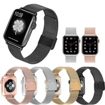 

For Milanese Loop Watchband for Apple Watch Series 1/2/3/4/5 42mm 38mm Stainless Steel Band for iwatch Series 4 40mm 44mm Strap