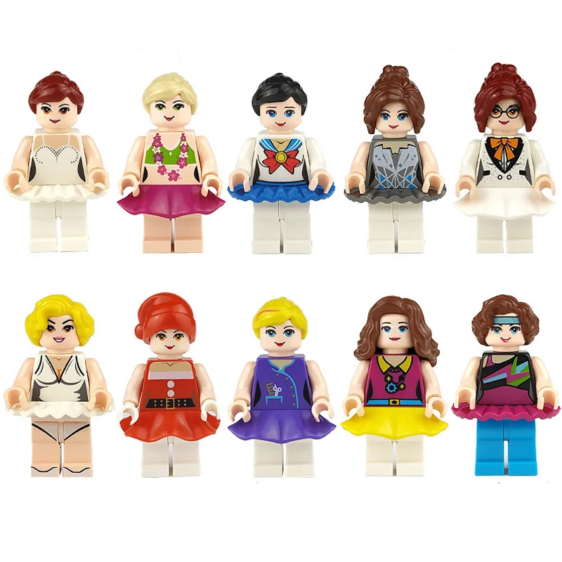 Military City Marvel Mini Action Figures Set Model Building Blocks Compatible legoing Occupations Learning Police Kid Brick Toys