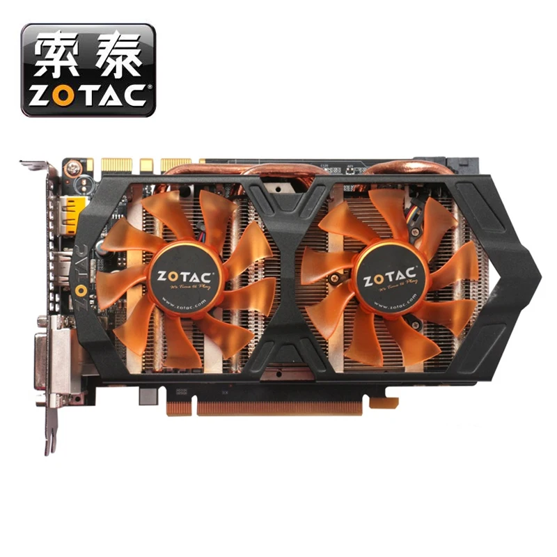 Original  ZOTAC Graphics Cards GeForce GTX660 2GB GPU 192Bit GDDR5 Video Card for nVIDIA Map GTX 660 2GD5 2G Hdmi Dvi DP Used good pc graphics card