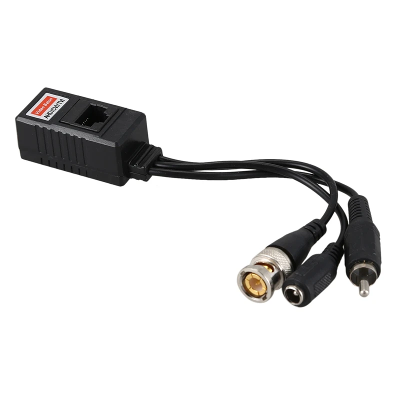  Video Balun passivo Bnc Audio Trasmettitore di Potenza/Transceiver Connettori Adattatore per HD-CVI