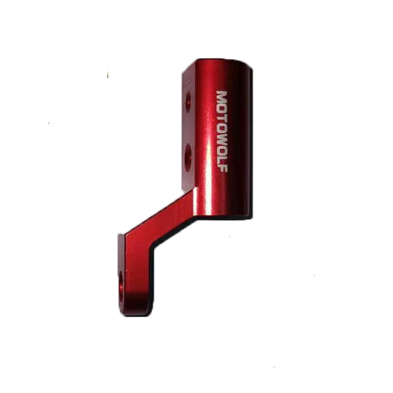 Red Rearview Motorcycle Mirror Mount Extender Bracket Clamp Bar Handlebar Stand Phone Holder Levers Moto bike Motorcycle Accessories - Цвет: Red