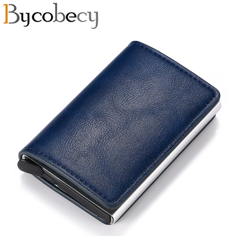 Мужской держатель для кредитных карт Bycobecy чехол визиток модный автоматический