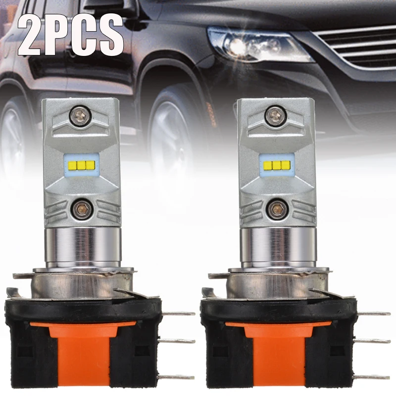 2 шт. H15 Светодиодный противотуманный фонарь 30 Вт CSP 1919 SMD противотуманная фара высокой мощности светодиодный чип 6000 К белый для автомобиля внешний противотуманный светильник головной светильник