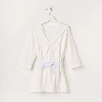 

Terry dressing gown with a hood, height 86-92 cm, color white 1431-52 3376661