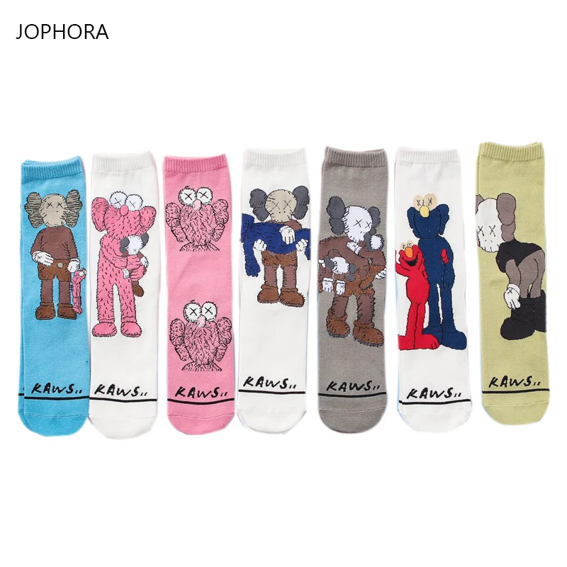

Funny socks 2019 new high-tube printing tide socks cotton men and women in the tube socks personalized fashion couple socks