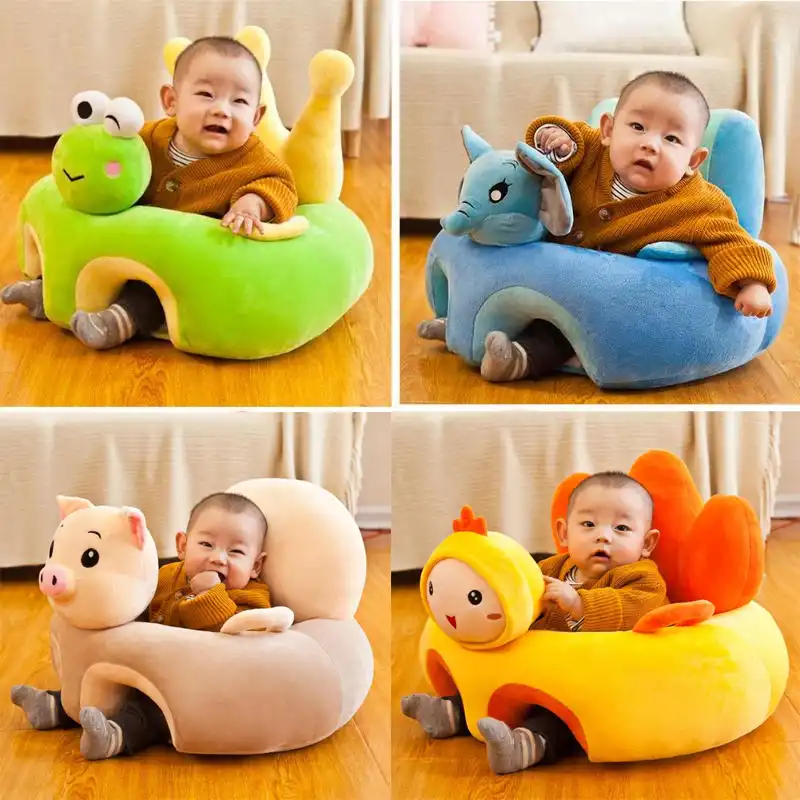 Baby Sofa Support Seat Cover Plush Chair Learning To Sit Comfortable Toddler Nest Puff Washable Without Filler Cradle Sofa Chair Baby Seats Sofa Aliexpress