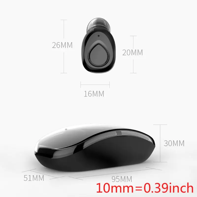 Wireless Bluetooth Earphone With Mic Wireless Earbuds Bluetooth TWS Phone Earphones Ultra small and ultra light