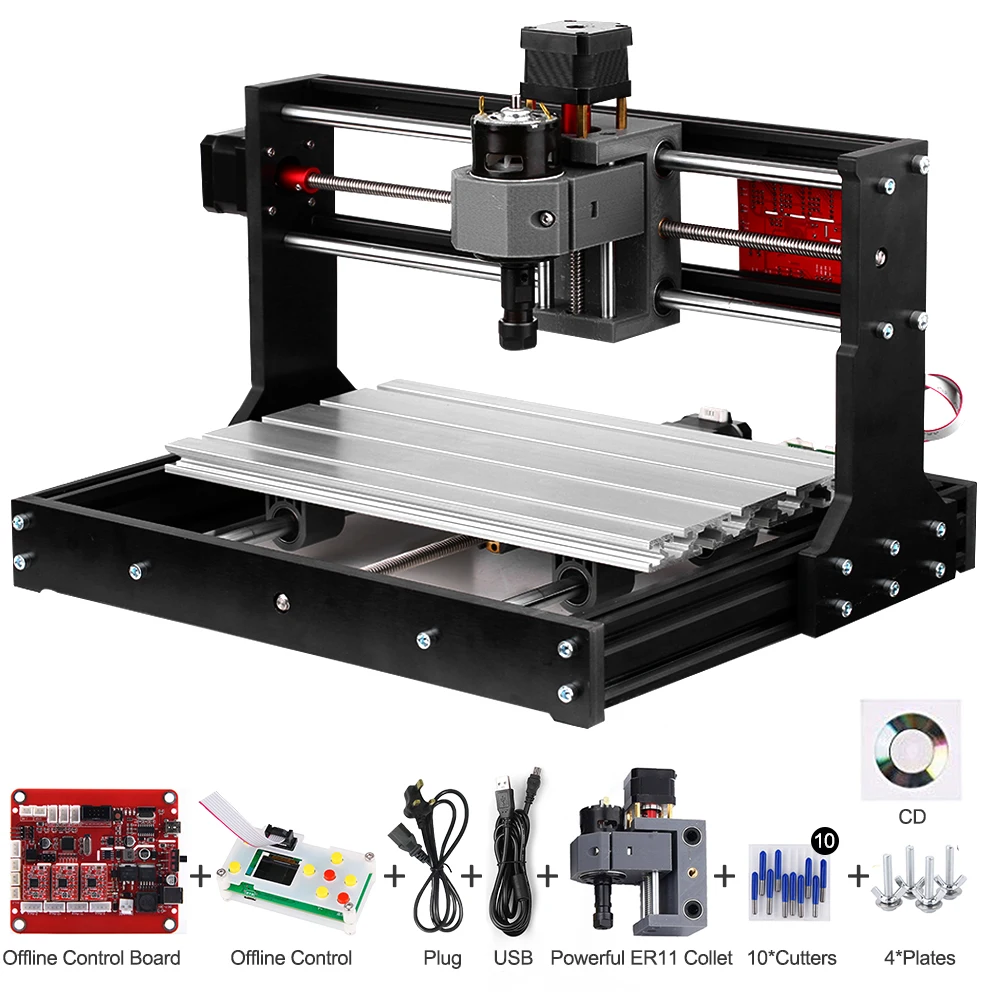 3 Axis GRBL CNC Router Engraving Machine USB Port 2418 3018 Control - View #4