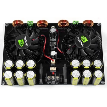 

IG-Tda8954Th Audio Digital Power Amplifier Board 420Wx2 High Power Two Channel With Fan Amplificador For 4-8Ohm Speaker