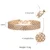 585 Rose Gold Curb Snail Foxtail Venetian Link Chains Bracelets for Women & Men 19