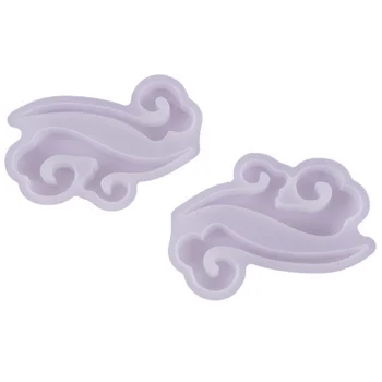 

1Pc Transparent Retro Cloud Hairpin Silicone Jewelry Mold Resin Casting Epoxy Mould DIY Craft Resin Casting Mold