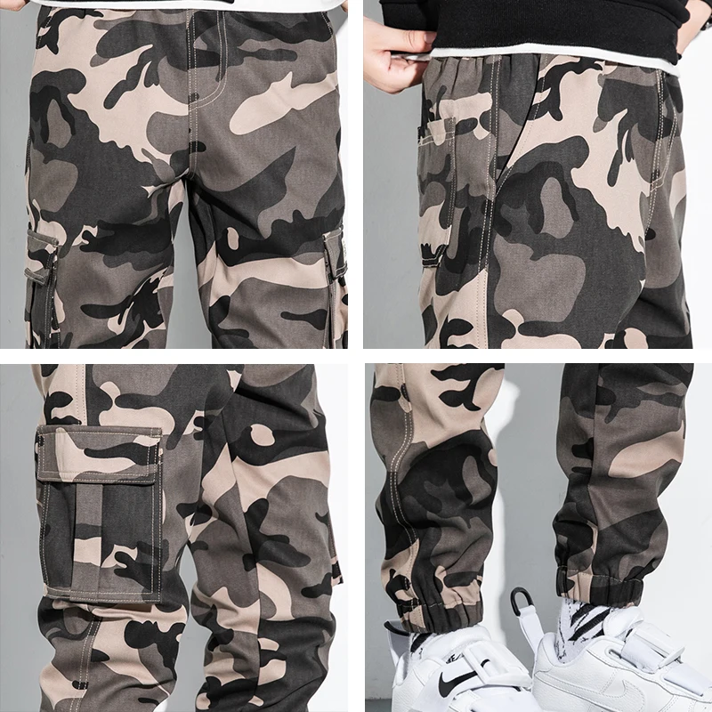 Men Camouflage Jogger Cargo Pants Outdoor Tactical Military Pant Casual Streetwear Pockets Pants Cotton Trouser Big Size 8XL