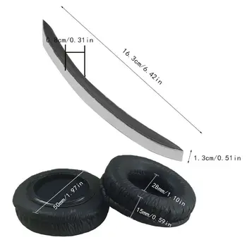 

General Foam Ear Pads Cushions Headband For Rapoo H3010 H3080 H6020 H6080 H7300