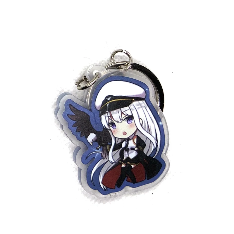 Аниме Azur Лейн Единорог Laffey HMS Hood предприятие знаменитая фигурка Косплей акриловый брелок сумка Подвеска Брелок Милые подарки - Цвет: 12