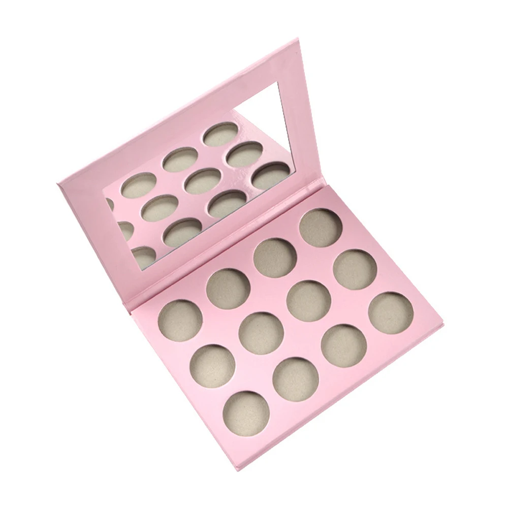 private label new eyeshadow palettes empty matte shimmer glitter eye makeup custom packaging no logo low moq oem