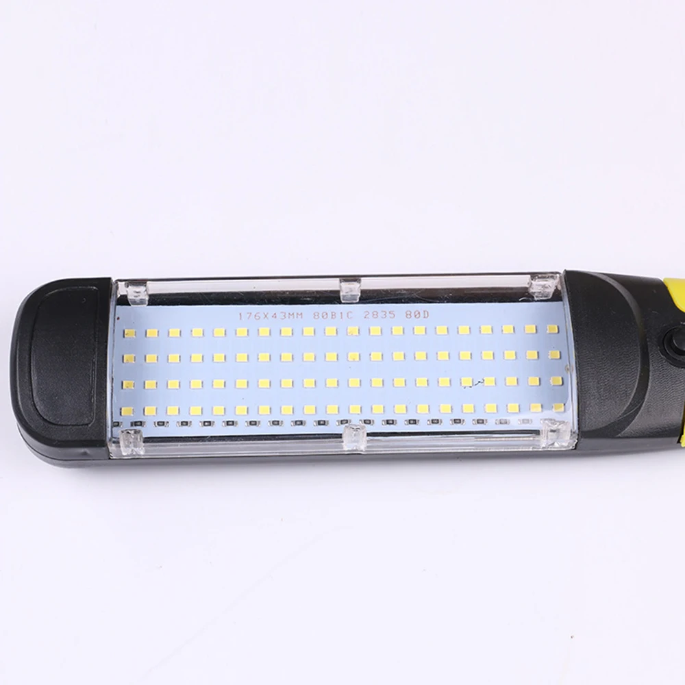 Портативный светодиодный аварийный светильник, безопасный рабочий светильник, 80 светодиодный светильник-вспышка, магнитный Автомобильный ремонтный ручной рабочий светильник с вилкой
