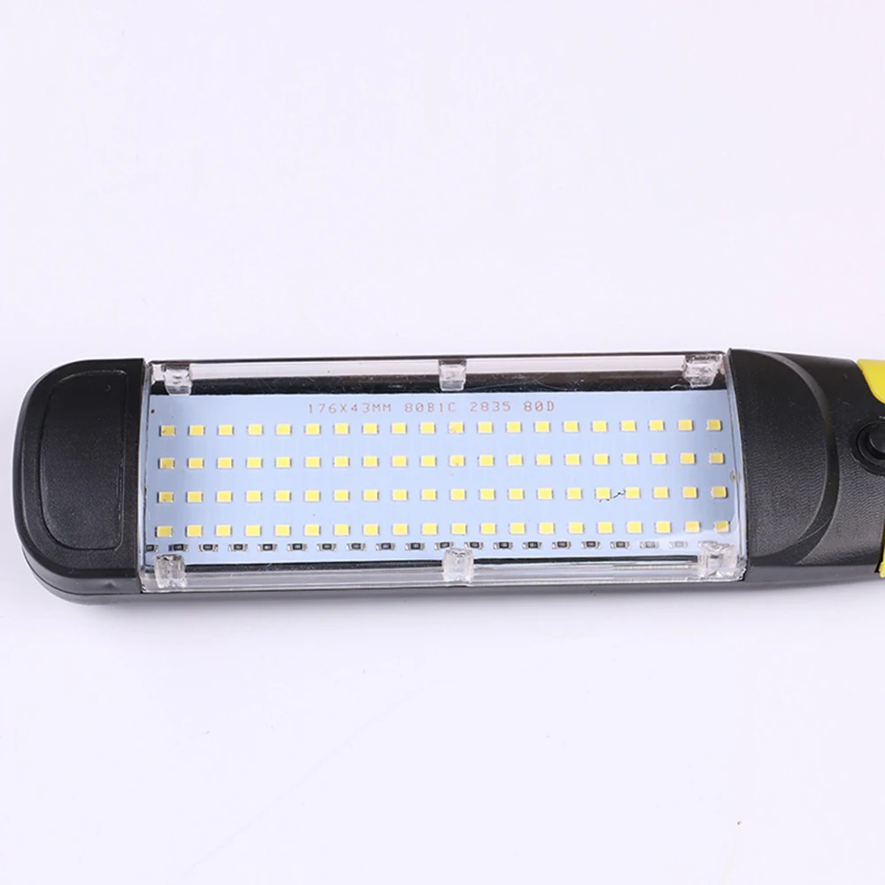 110V 220V LED Work Light Portable Flashlight 80LEDs Magnetic Car Inspection Repair Lighting Handheld Lantern Work Lamp led light portable flashlight